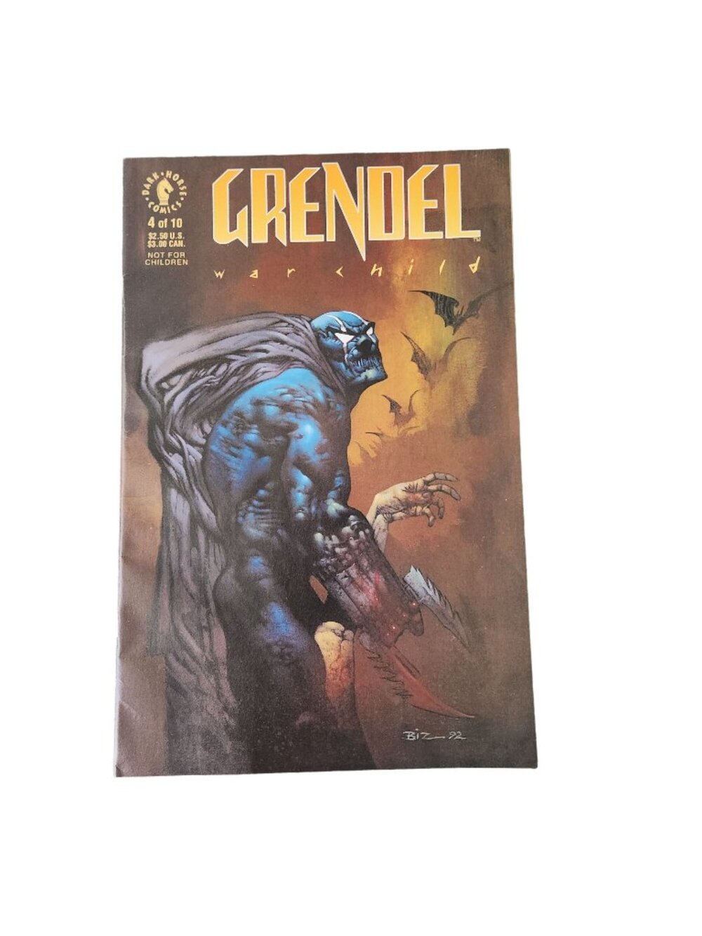 Dark Horse Grendel War Child #4 1992 Comic Book Collector Bagged Boarded
